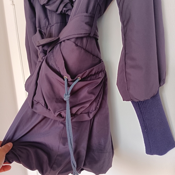 Vintage irisdiscent purple coat (S) - Picture 3 of 7